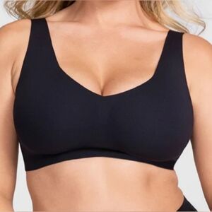Honeylove Black V-neck Bra 1X, 38DD, 38DDD